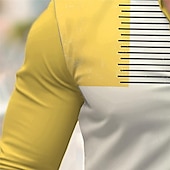 economico Camicie eleganti da uomo-Per uomo Camicie Camicie stampate Color Block Esterno Indossalo per lavorare Giallo Blu Viola Grigio Manica lunga Collo ripiegabile Primavera estate Abbigliamento Stampa