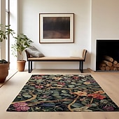 preiswerte Wohn- und Schlafzimmerteppiche-Inspirierter William Morris-Bereichsteppich, Küchenmatte, rutschfeste, ölbeständige Bodenmatte, Wohnzimmerteppich, Innen- und Außenmatte, Schlafzimmerdekoration, Badezimmermatte, Eingangsbereich,