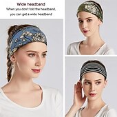 cheap Hair Styling Accessories-Boho Headbands For Women Fashion Wide Headband Yoga Workout Head Bands Hair Accessories Band