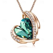 ieftine Cadou de Ziua Mamei pentru femei-cadouri de ziua femeii ziua femeii cadouri de ziua mamei pentru fete colier înger roz feminin nișă pandantiv creativ de cristal accesoriu simplu și versatil colier cadouri de ziua mamei pentru mama