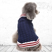 halpa Neulepuserot-Koirat Kissat Neulepaidat Jumpperi söpö tyyli Vapaa-aika Talvi Hengittävä Pehmeä Pestävä Mukava ulko- Rento / arki Koiran vaatteet for Bichon Frise Pomeranian Pienelle lemmikille papillon Small