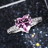 preiswerte Ringe-Ring Hochzeit Klassisch Rosa Kupfer Klassisch Geburtssteine Süß 1 Stück Opal