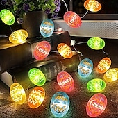 billiga Påskljus-påskägg ljusslinga 2m 20leds fairy string lights sovrum vardagsrum fest bröllop gård hem semester fest tillbehör påsk fest dekoration