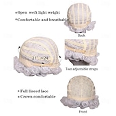 cheap Older Wigs-ColorGround Old Lady Granny Silver White Curly Wig 100 Days of School