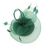 voordelige Fascinators &amp; Hoeden-Elegant Retro vintage Helm Feestkostuum Fascinator-hoed Kostuum Dames Maskerade Vakantie Evenement / Feest Afspraakje Volwassenen Hoed Alle seizoenen