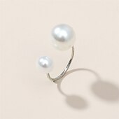 cheap Wearable Accessories-Bride Pearl Bracelet Necklace Earring Ring Handheld Bag Jewelry Set with 6 Diamond Set for Ladies