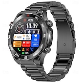 abordables Relojes inteligentes-Reloj inteligente x100 para hombres con llamada Bluetooth, reloj de pulsera con pantalla grande de 1,43 pulgadas, ECG, control de la salud y la glucosa en sangre, reloj inteligente deportivo para