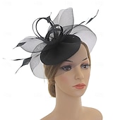 voordelige Fascinators &amp; Hoeden-Elegant Retro vintage Helm Feestkostuum Fascinator-hoed Kostuum Dames Maskerade Vakantie Evenement / Feest Afspraakje Volwassenen Hoed Alle seizoenen
