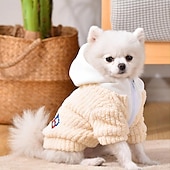 cheap Hoodies-Dog Cat Hoodie Fashion Cute Winter Warm Soft Washable Comfortable Outdoor Sports Dog Clothing for Bichon Frise Poodle Pomeranian Baby Pet Papillon