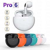 זול אוזניות אלחוטיות אמיתיות TWS-Pro6 אוזניות בלוטות&#039; אלחוטיות אמיתיות TWS אוזניות בתוך האוזן בלוטות&#039;5.0 ספורט עיצוב ארגונומי חיבור אוטומטי עבור אפל סמסונג וואווי שיאומי MI שימוש יומיומי נסיעות טיולים טלפון נייד מתנות ליום האב