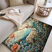 preiswerte Wohn- und Schlafzimmerteppiche-Inspirierter William Morris-Bereichsteppich, Küchenmatte, rutschfeste, ölbeständige Bodenmatte, Wohnzimmerteppich, Innen- und Außenmatte, Schlafzimmerdekoration, Badezimmermatte, Eingangsbereich,