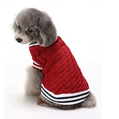 halpa Neulepuserot-Koirat Kissat Neulepaidat Jumpperi söpö tyyli Vapaa-aika Talvi Hengittävä Pehmeä Pestävä Mukava ulko- Rento / arki Koiran vaatteet for Bichon Frise Pomeranian Pienelle lemmikille papillon Small