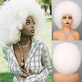 economico Parrucche da festa-parrucche afro rosse per donne nere parrucca senza colla da indossare e andare da 10 pollici parrucche afro ricce parrucche sintetiche color borgogna per feste quotidiane costume cosplay uso