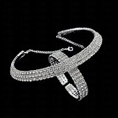 cheap Jewelry Sets-Jewelry Set One-piece Suit Alloy Earrings Necklace Bracelets Women&#039;s Punk Cute Stylish Cute Fancy Flower Shape Pear Round Jewelry Set For Wedding Party Evening Gift