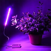 preiswerte LED Pflanzenzuchtlampe-2 stücke 1 stücke led wachsen licht 21 leds usb tragbare led anlage wachsen licht dc5v volle spektrum phyto lampe rotation flexible licht innen
