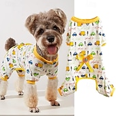 billiga Pyjamas-Hund Katt Pyjamas söt stil Ledigt Vinter Andningsfunktion Mjuk Tvättbar Bekväm Utomhus Ledigt / vardag Hundkläder for Bichon Frisé Pommeran valpen eller det lilla husdjuret Fjäril Small