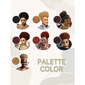abordables Chignons-chignons Chignon Cheveux Synthétiques Pièce de cheveux Extension des cheveux Afro bouclé Ondulation Nouvelle An du quotidien Usage quotidien Noir naturel #1B
