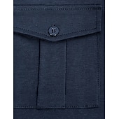 preiswerte Klassisches Poloshirt für Herren-Herren Poloshirt Polos mit Knöpfen Casual Sport Kargen Langarm Modisch Basic Glatt Taste Tasche Frühling &amp; Herbst Regular Fit Schwarz Weiß Armeegrün Rote Marineblau Dunkelgrün Poloshirt