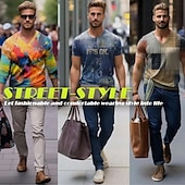 abordables T-shirts amusants pour hommes-Homme Graphique Voiture Vieil Homme T-shirt Manche Courte T-shirt Impression 3D Col ras du cou Chemise Occasionnel street style Sport en Plein Air Fête Sortir Noir Bleu Marron Printemps &amp; Été