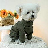 cheap Coats-Dog Cat Coat Jacket Fashion Cute Winter Warm Soft Washable Comfortable Outdoor Sports Dog Clothing for Bichon Frise Poodle Pomeranian Baby Pet Papillon