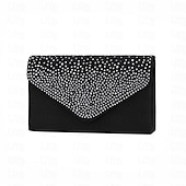 cheap Wearable Accessories-Bride Jewelry Set Tassel Earrings Water Drop Necklace Women&#039;s Silk Hot Diamond Dinner Bag Three Piece Set Women&#039;s