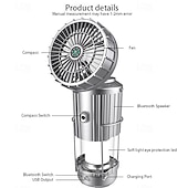 abordables Lampes et lanternes de camping-1 pc 10 W Lampes de poche et lampes de camping avec fonction d&#039;éclairage Blanc 110-120 V 1 Perles LED
