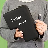 baratos Tapete para Rato-tecla enter grande criativa computador usb tecla enter superdimensionada para ventilar a pressão e reduzir a pressão tecla enter grande