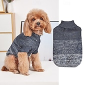 baratos Suéteres-Cachorros Gatos Súeters Pulôver Estilo bonito Casual Inverno Quente Respirável Macio Lavável Confortável Ao ar livre Casual / Diário Roupas para cães for Bichon Frise Pomerânia Animais de Pequeno