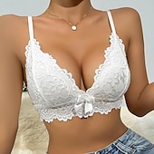 olcso Szexi fehérnemű-női csipke hát nélküli szexi erotikus szexi fehérnemű szexi body hálóruha - polispandex egyszínű melltartó otthoni ruhák