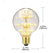voordelige Led-gloeilampjes-3 W LED-bollampen 300 lm E26 E27 G80 48 LED-kralen