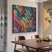 olcso Absztrakt festmények-mintura kézzel készített színes olajfestmények vászonra falművészeti dekoráció modern absztrakt tollképek lakberendezéshez hengerelt keret nélküli feszítetlen festmény