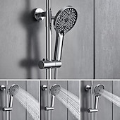 economico Rubinetti doccia-Sistema doccia / Valvola miscelatrice termostatica Impostato - Docetta inclusa Doccia multi spray Moderno Galvanizzato Esterno Valvola in ceramica Bath Shower Mixer Taps