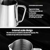 economico Serie Prima-brocca per schiuma di latte, brocca per vapore espresso da 350/600 ml, pentola a vapore per caffè espresso in acciaio inossidabile cappuccino latte art barista pentola a vapore per latte