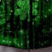 preiswerte Mädchens 3D-Vision &amp; Glanz-St. Patrick Mädchen 3D Vierblättriges Kleeblatt Kapuzenshirt Mantel Oberbekleidung Langarm Herbst Winter Aktiv Kuschelig Strassenmode Polyester kinderkleidung 3-12 Jahre Reissverschluss Strasse