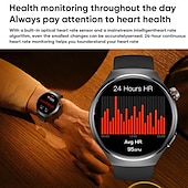 Χαμηλού Κόστους Smartwatch-696 MT26 Εξυπνο ρολόι 1.43 inch Έξυπνο ρολόι Bluetooth ΗΚΓ + PPG Βηματόμετρο Υπενθύμιση Κλήσης Συμβατό με Android iOS Γυναικεία Άντρες Κλήσεις Hands-Free Υπενθύμιση Μηνύματος IP 67 Θήκη ρολογιού 47mm