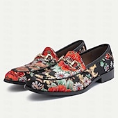 preiswerte Loafer aus hochwertigem Leder-Herren Loafer &amp; Slip On Formelle Schuhe Abendschuhe Leder Italienisches Vollnarbenleder Bequem Rutschfest Slipper Schwarz