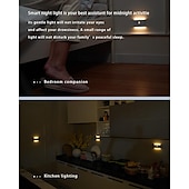 cheap Sensor Night Lights-Smart Sensor Night Light Led Infrared Light Sensor Night Light Typec Rechargeable Magnetic Wireless Sensor Night Light