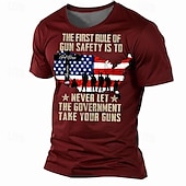 abordables T-shirt patriotique pour vétérans-Jour des anciens combattants T-shirt homme Patriote Patriotique Vétéran Drapeau américain Soldat T-shirt à manches courtes T-shirt Impression 3D Col rond Chemise Quotidienne Décontractée Rue Style