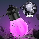 abordables Lumières intelligentes-Guirlande lumineuse extérieure LED Smart Light G50 Phantom avec contrôle Bluetooth et APP guirlande lumineuse musicale alimentée par USB pour les festivals de Noël et la décoration de camping