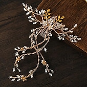 ieftine Cordeluțe-Banderolele Ornamente de Cap Accesoriu de Păr Aliaj Nuntă de Mireasă Cu Piatră Semiprețioasă Flori Diadema Articole Pentru Cap