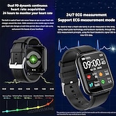 economico Smartwatch-tk10 ecgppg smart watch non invasivo glicemia frequenza cardiaca pressione sanguigna ossigeno nel sangue monitoraggio del sonno smartwatch