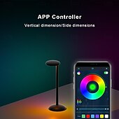 abordables Luces inteligentes-Luz Inteligente LED RGB Lámpara de Lectura Dimmable Lámpara de Mesa Luz Nocturna Controlada por Voz WIFI Inteligente Lámparas de Noche para Restaurante Dormitorio Mesita de Noche Funciona con Google