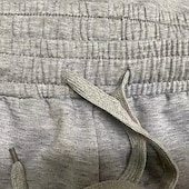 baratos Shorts de moletom-Homens Shorts de moletom Shorts casuais Com Cordão Cintura elástica Tecido Respirável Macio Casual Final de semana Moda Roupa de rua Preto Cinzento Micro-Elástica