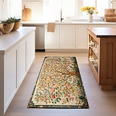 preiswerte Wohn- und Schlafzimmerteppiche-Inspiriert von William Morris, Teppich, Küchenmatte, rutschfeste, ölbeständige Bodenmatte, Wohnzimmerteppich, Innen- und Außenmatte, Schlafzimmerdekoration, Badezimmermatte, Eingangsteppich,