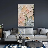 voordelige Olieverfschilderijen-met de hand geschilderd 3D bloem olieverfschilderij op canvas handgemaakte romige getextureerde muur kunst abstracte bloemen schilderij kunst voor woonkamer muur kunst cadeau voor haar madeliefje