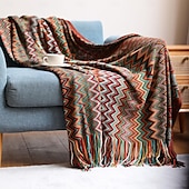 billiga Filtar och plädar-boho säng rutig filt geometri aztec baja filtar etnisk sofföverdrag underöverdrag dekor vägghängande gobeläng matta cobertor