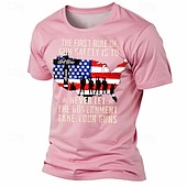 abordables T-shirt patriotique pour vétérans-Jour des anciens combattants T-shirt homme Patriote Patriotique Vétéran Drapeau américain Soldat T-shirt à manches courtes T-shirt Impression 3D Col rond Chemise Quotidienne Décontractée Rue Style