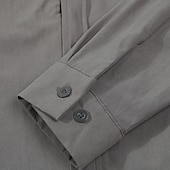 cheap Men's Non Iron Shirts-Men's Dress Shirt Button Up Shirt Plain Wedding Daily Light Blue Black White Pink Long Sleeve Lapel Spring &amp;  Fall Clothing Apparel Collared Shirts