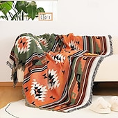 preiswerte Sofadecken &amp; Überwürfe-Plaid-Decken, gestrickt, Sofabezug, volle Decke, gestreift, Zimmer-Nachttischdecke für Zuhause, Teppiche, Camping, Picknickdecke, Boho, dekorativ