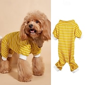 お買い得  パジャマ-犬用 猫用 パジャマ ベーシック カジュアル 高通気性 ソフト 洗濯可 快適 アウトドア カジュアル／普段着 犬服 for ビジョンフリーゼ ポメラニアン 赤ちゃんサイズ パピヨン Small